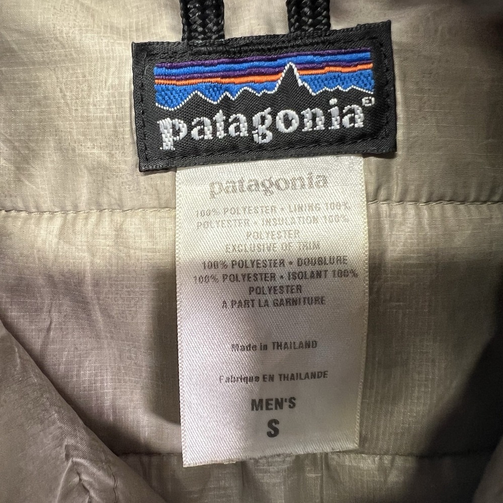 Patagonia Vest Mens Small Green Micro Puff Full Zip Lightweight Hiking Outdoors - Picture 5 of 13